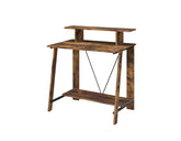 Nypho Weathered Oak & Black Finish Writing Desk Model 92730 By ACME Furniture